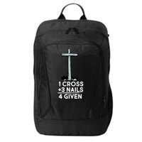 1 Cross Plus 3 Nails Equals 4 Given City Backpack