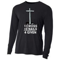 1 Cross Plus 3 Nails Equals 4 Given Cooling Performance Long Sleeve Crew