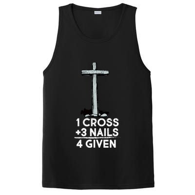 1 Cross Plus 3 Nails Equals 4 Given PosiCharge Competitor Tank