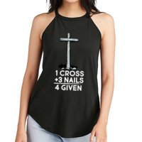1 Cross Plus 3 Nails Equals 4 Given Women's Perfect Tri Rocker Tank