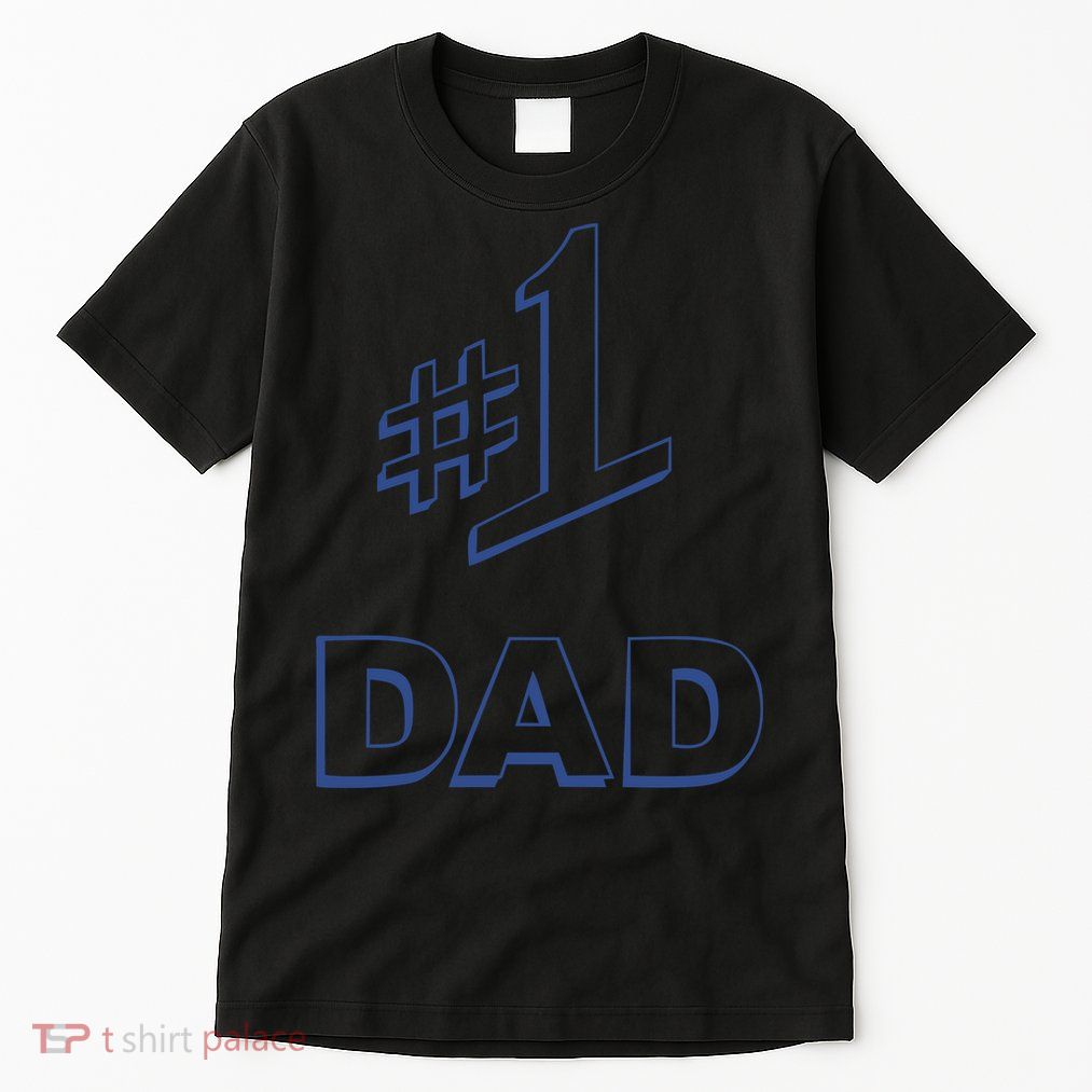 #1 Dad Number One Logo Tall T-Shirt