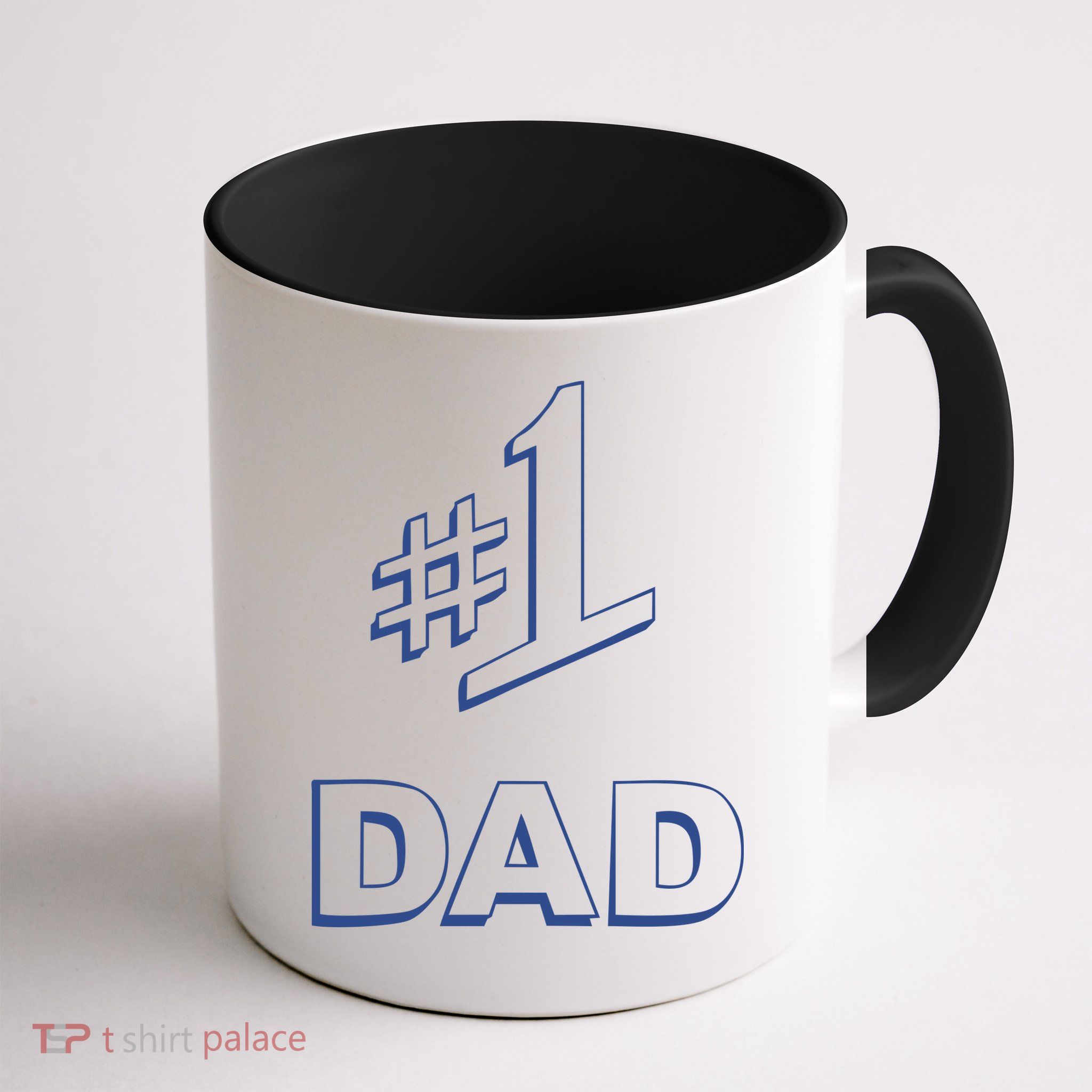 #1 Dad Number One Logo Mug