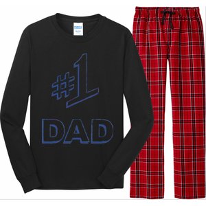 #1 Dad Number One Logo Long Sleeve Pajama Set