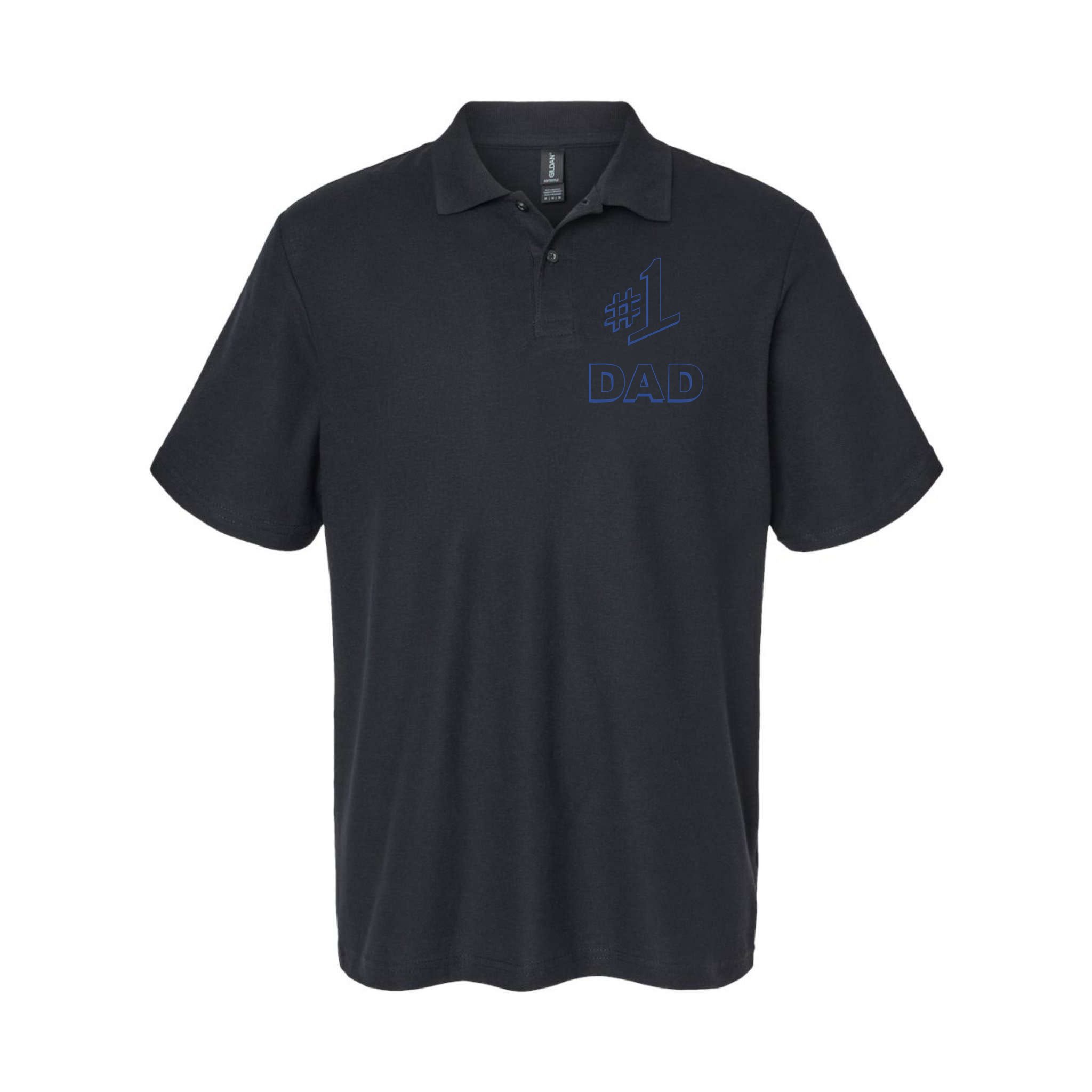 #1 Dad Number One Logo Polo