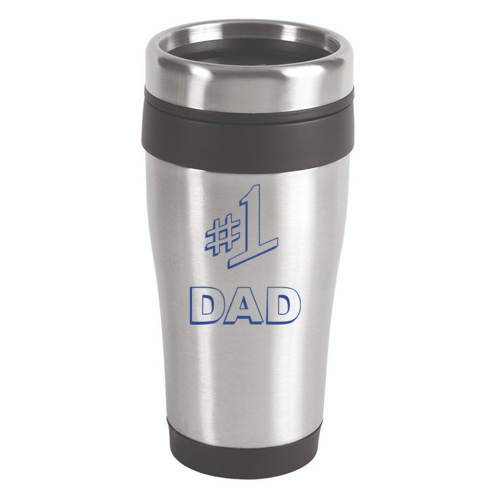 #1 Dad Number One Logo 16oz Travel Tumbler