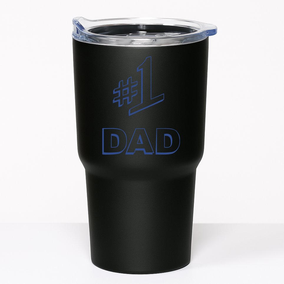 #1 Dad Number One Logo Tumbler