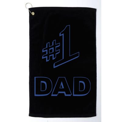 #1 Dad Number One Logo Golf Towel