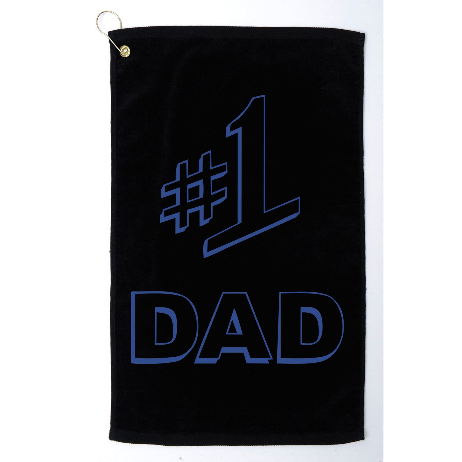 #1 Dad Number One Logo Golf Towel