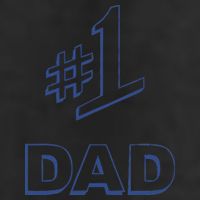 #1 Dad Number One Logo Golf Towel