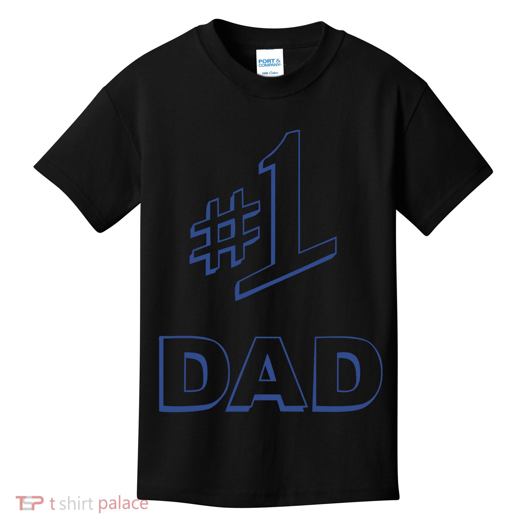#1 Dad Number One Logo Kids T-Shirt