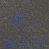 #1 Dad Number One Logo Cotton Canvas Backpack