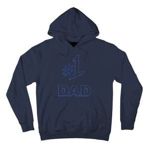 #1 Dad Number One Logo Tall Hoodie