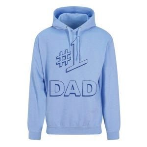 #1 Dad Number One Logo Unisex Surf Hoodie