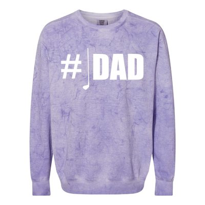 #1 Golf Dad Colorblast Crewneck Sweatshirt