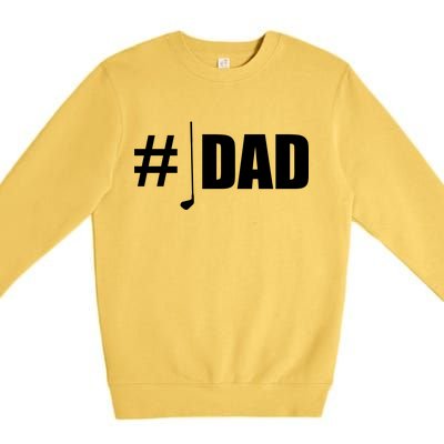 #1 Golf Dad Premium Crewneck Sweatshirt