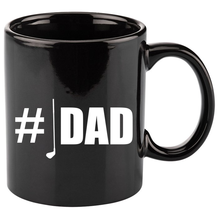 #1 Golf Dad 11oz C Handle Ceramic Mug