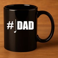 #1 Golf Dad 11oz C Handle Ceramic Mug