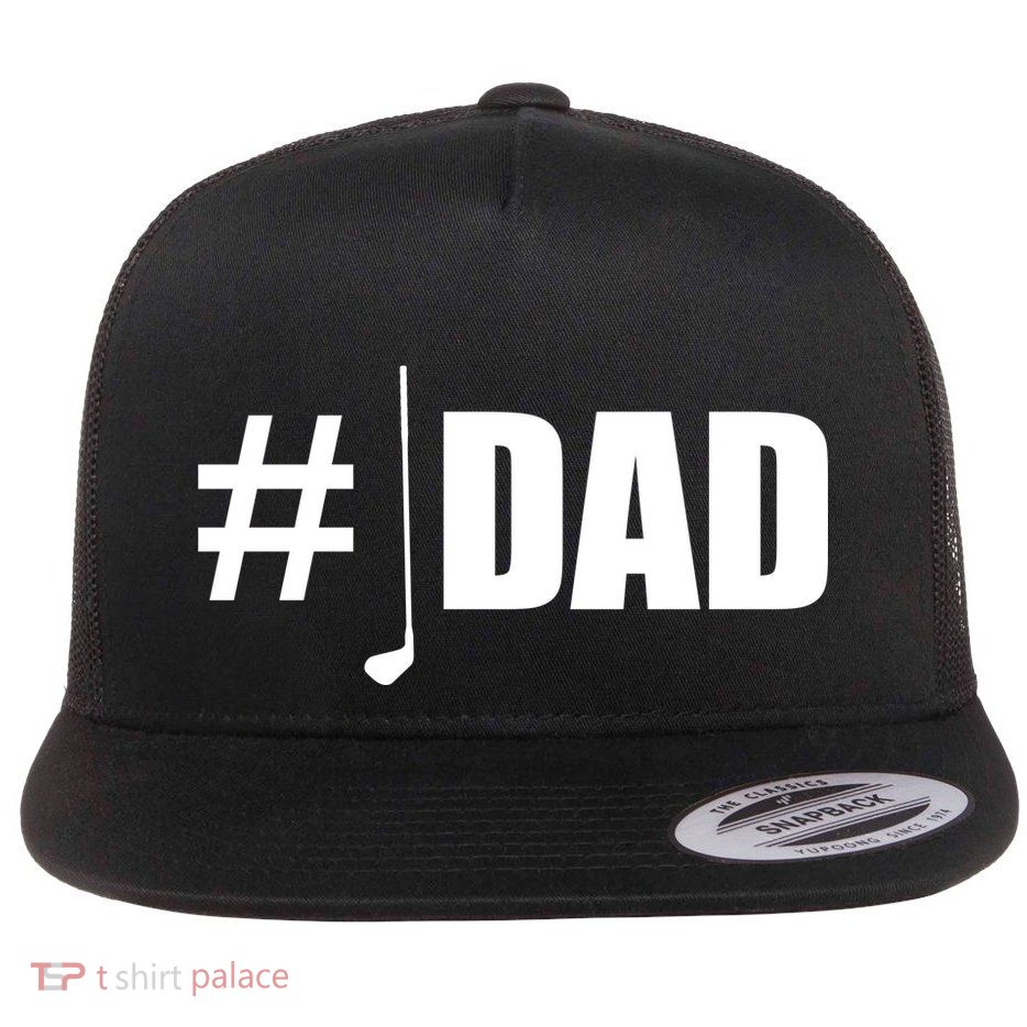 #1 Golf Dad Flat Bill Trucker Hat
