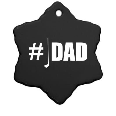 #1 Golf Dad Ceramic Star Ornament