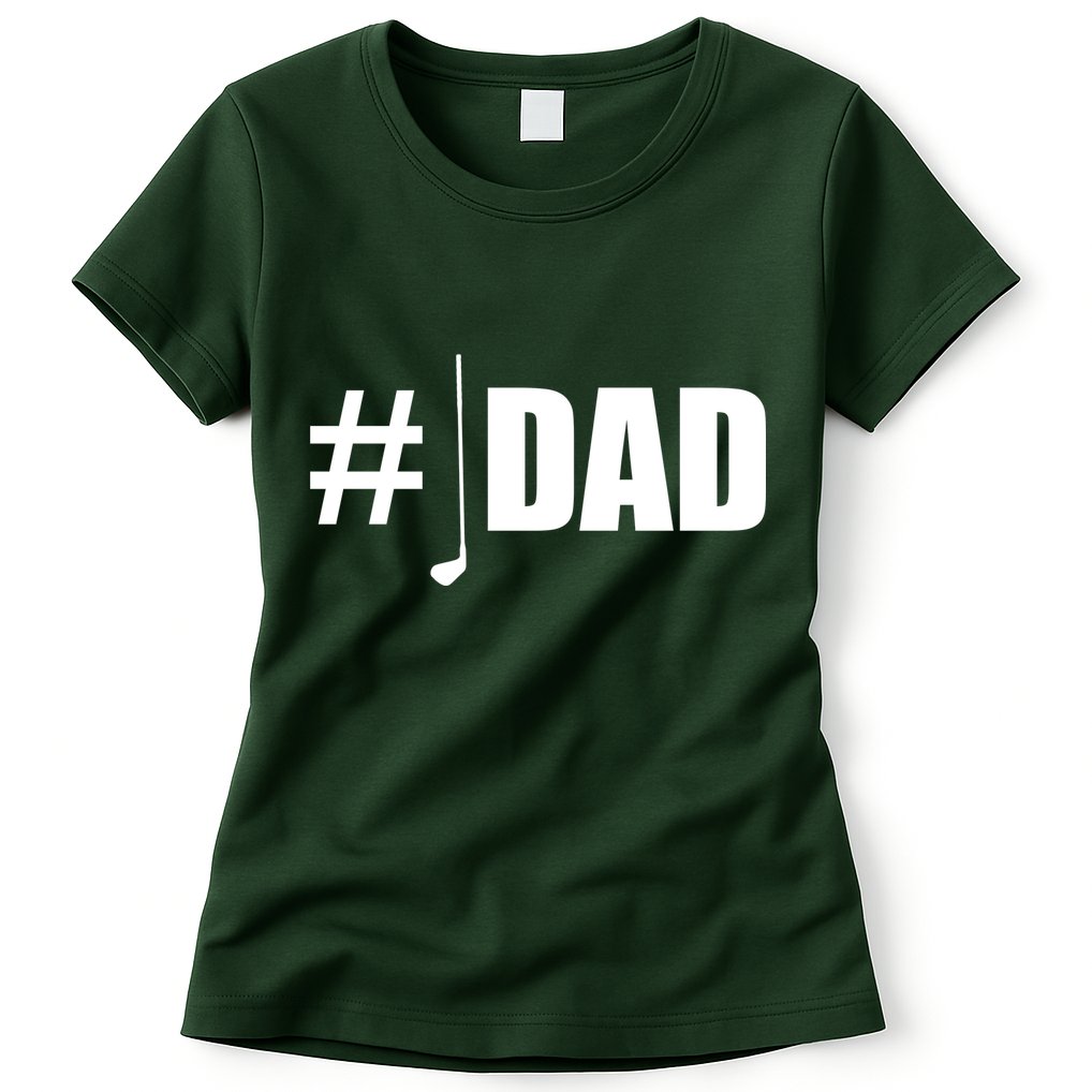 #1 Golf Dad Womens T-Shirt