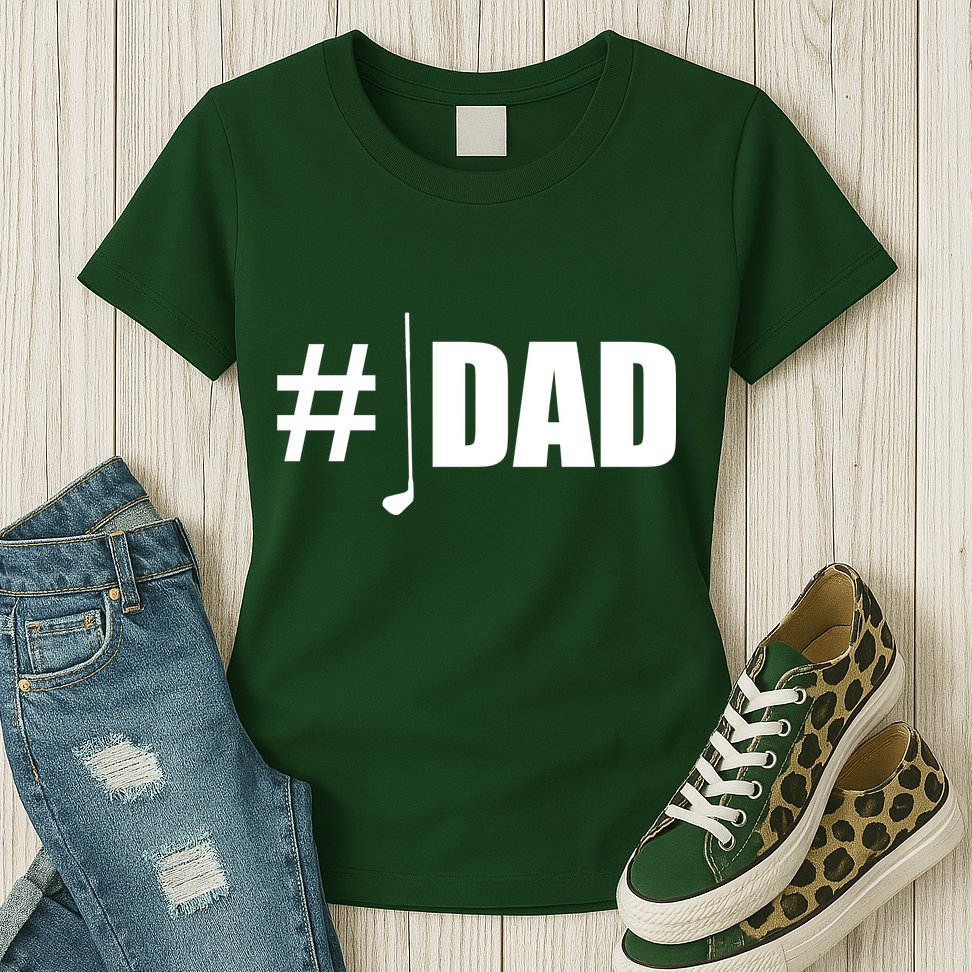 #1 Golf Dad Womens T-Shirt