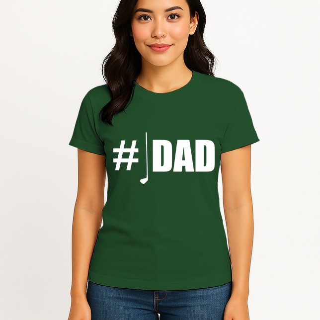 #1 Golf Dad Womens T-Shirt