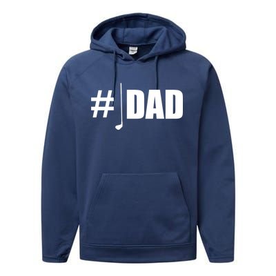 #1 Golf Dad Performance Fleece Hoodie