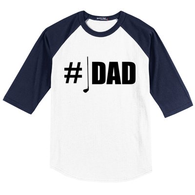 #1 Golf Dad Baseball Sleeve Shirt