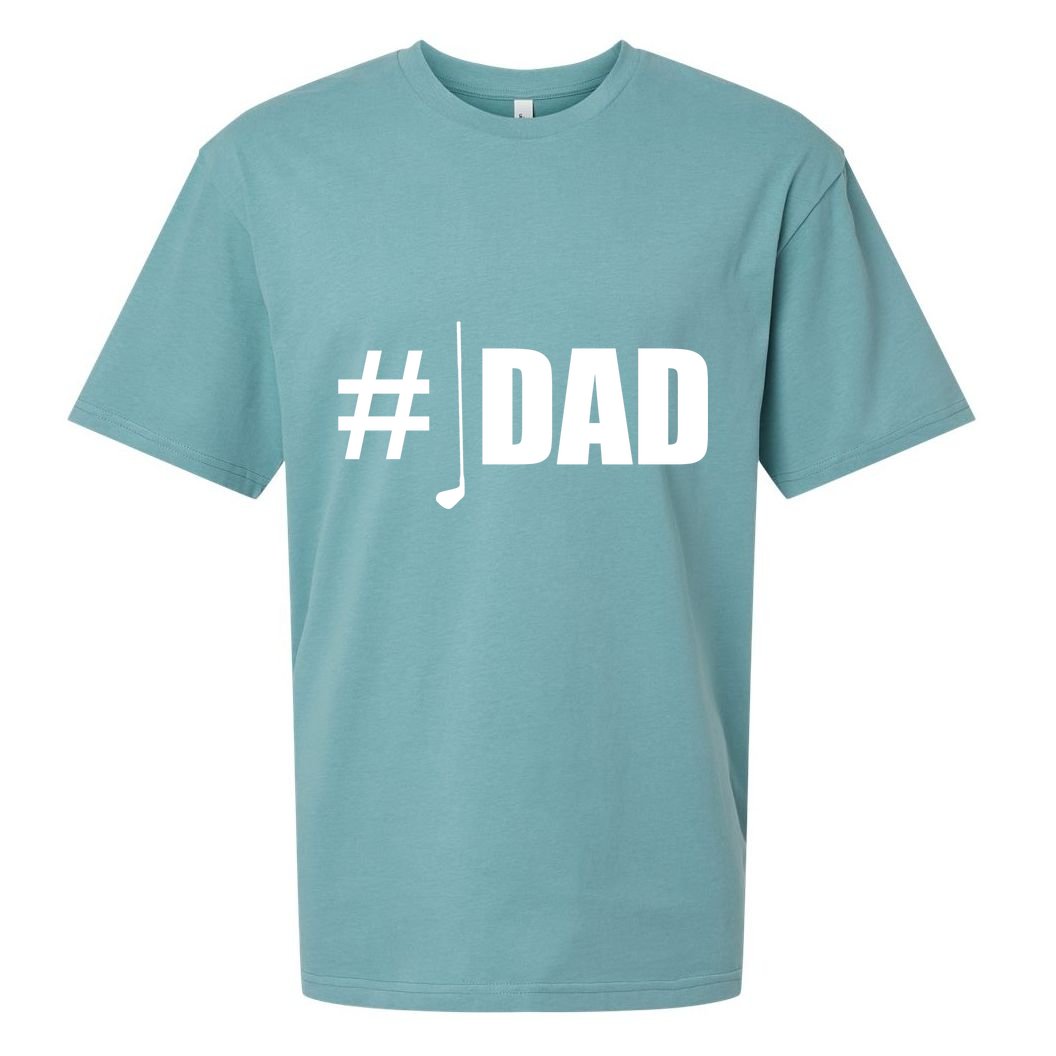 #1 Golf Dad Sueded Cloud Jersey T-Shirt