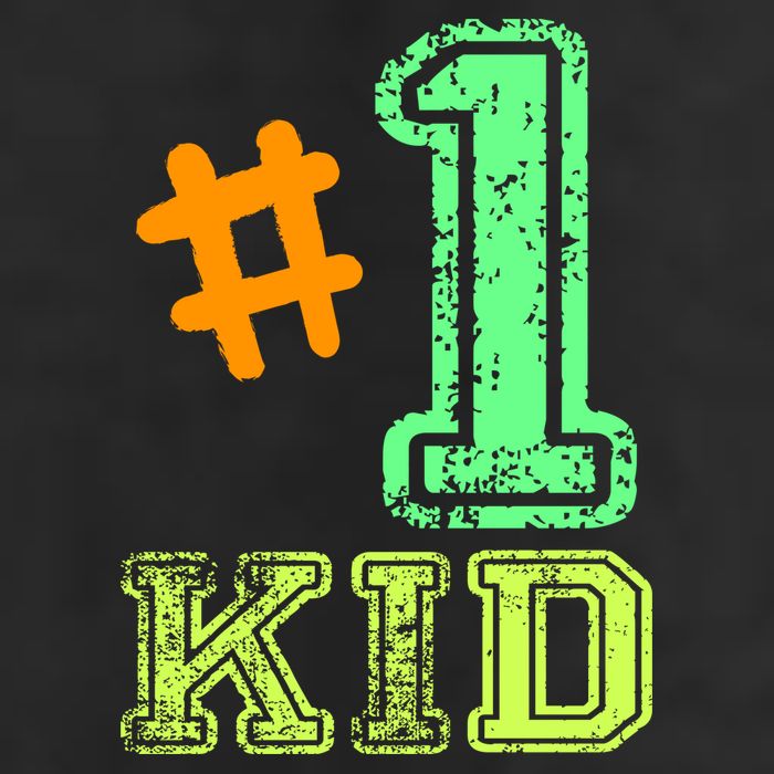 #1 Kid 7 Panel Mesh Trucker Snapback Hat