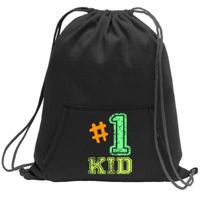 #1 Kid Sweatshirt Cinch Pack Bag