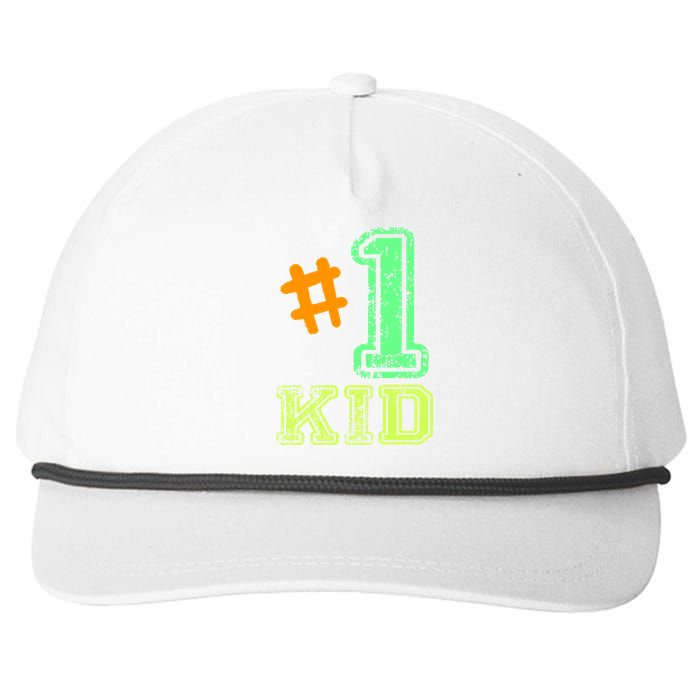 #1 Kid Snapback Five-Panel Rope Hat