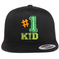 #1 Kid Flat Bill Trucker Hat