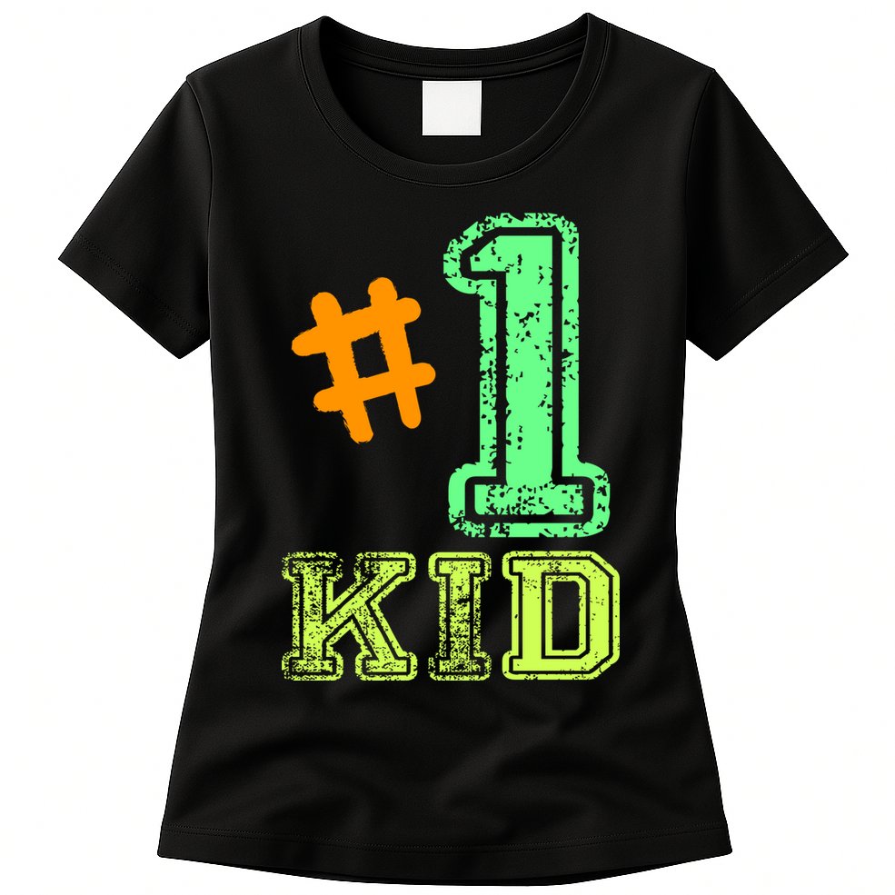 #1 Kid Womens T-Shirt