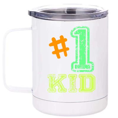 #1 Kid 12 oz Stainless Steel Tumbler Cup