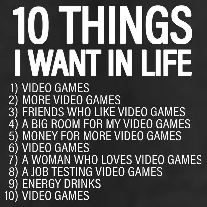 10 Things I Want In Life Funny Gamer 15oz Campfire Ceramic Mug