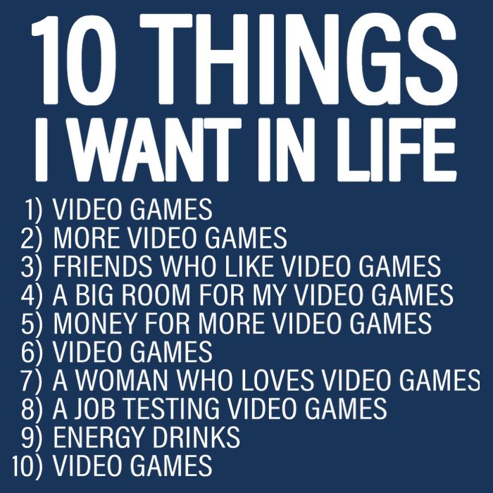 10 Things I Want In Life Funny Gamer Drawstring Bag