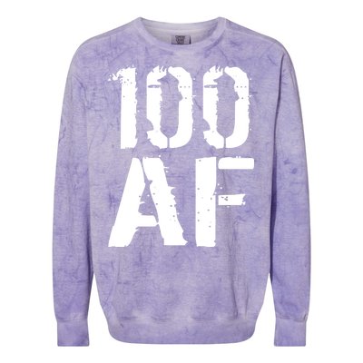 100 AF 100th Birthday Colorblast Crewneck Sweatshirt