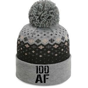 100 AF 100th Birthday The Baniff Cuffed Pom Beanie