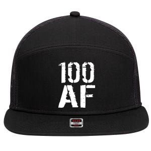 100 AF 100th Birthday 7 Panel Mesh Trucker Snapback Hat