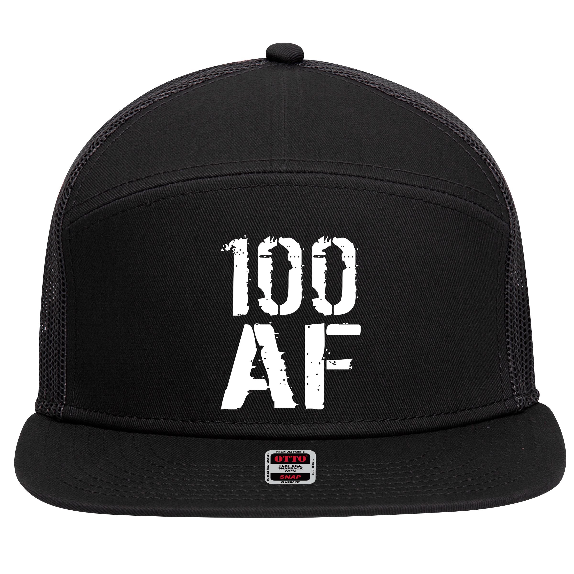 100 AF 100th Birthday 7 Panel Mesh Trucker Snapback Hat