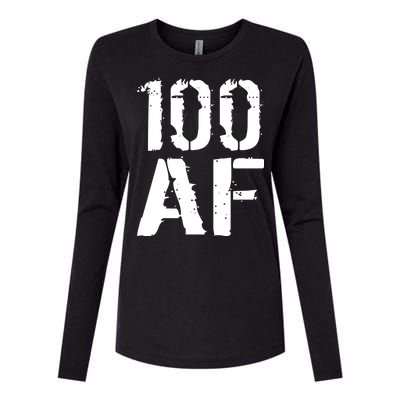 100 AF 100th Birthday Womens Cotton Relaxed Long Sleeve T-Shirt