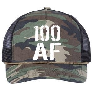 100 AF 100th Birthday Retro Rope Trucker Hat Cap