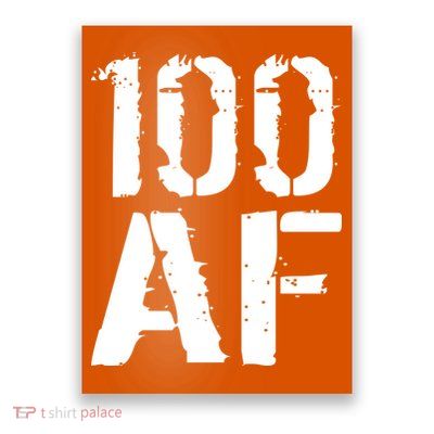 100 AF 100th Birthday Poster