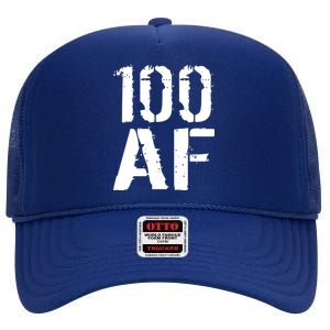 100 AF 100th Birthday High Crown Mesh Back Trucker Hat