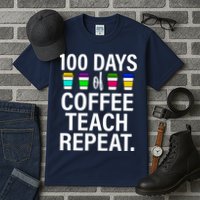100 Days Of Coffee Teaching Repeat School Tall T-Shirt