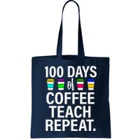 100 Days Of Coffee Teaching Repeat School Bag