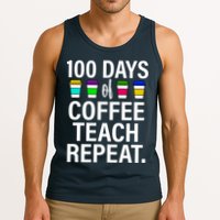 100 Days Of Coffee Teaching Repeat School Tank Top
