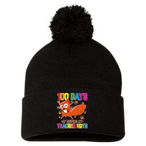 100 Days Of Driving My Teacher Nuts Pom Pom 12in Knit Beanie