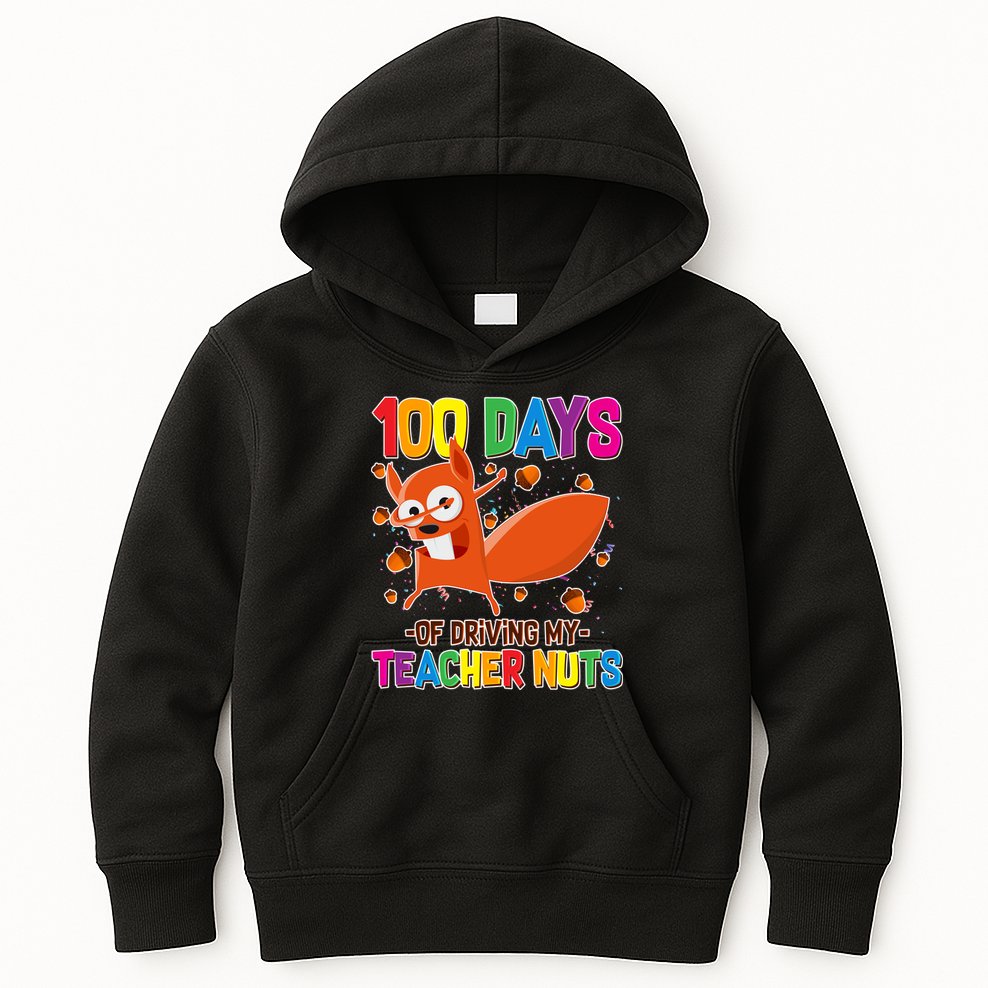 100 Days Of Driving My Teacher Nuts Kids Hoodie